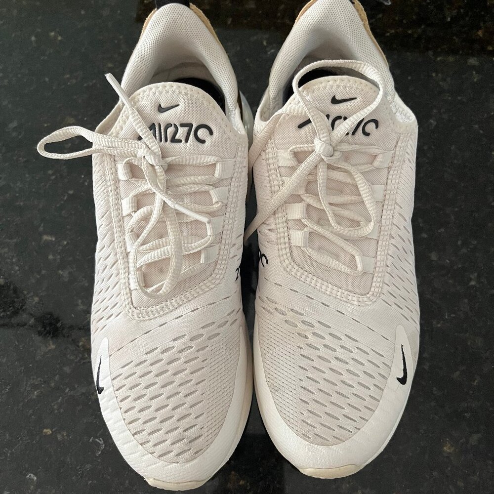 Nike Air 27C white/gold sneakers